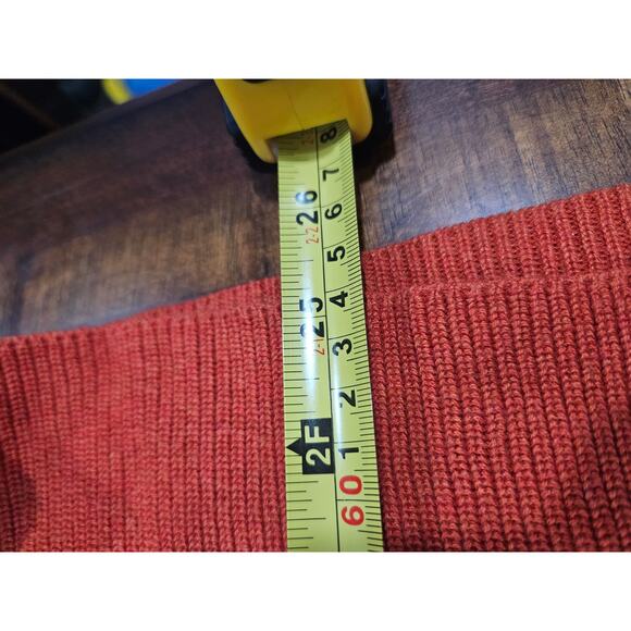 J. Jill V-neck Cotton Blend Sweater Orange Rust Size XL SKU 179 - Picture 10 of 11